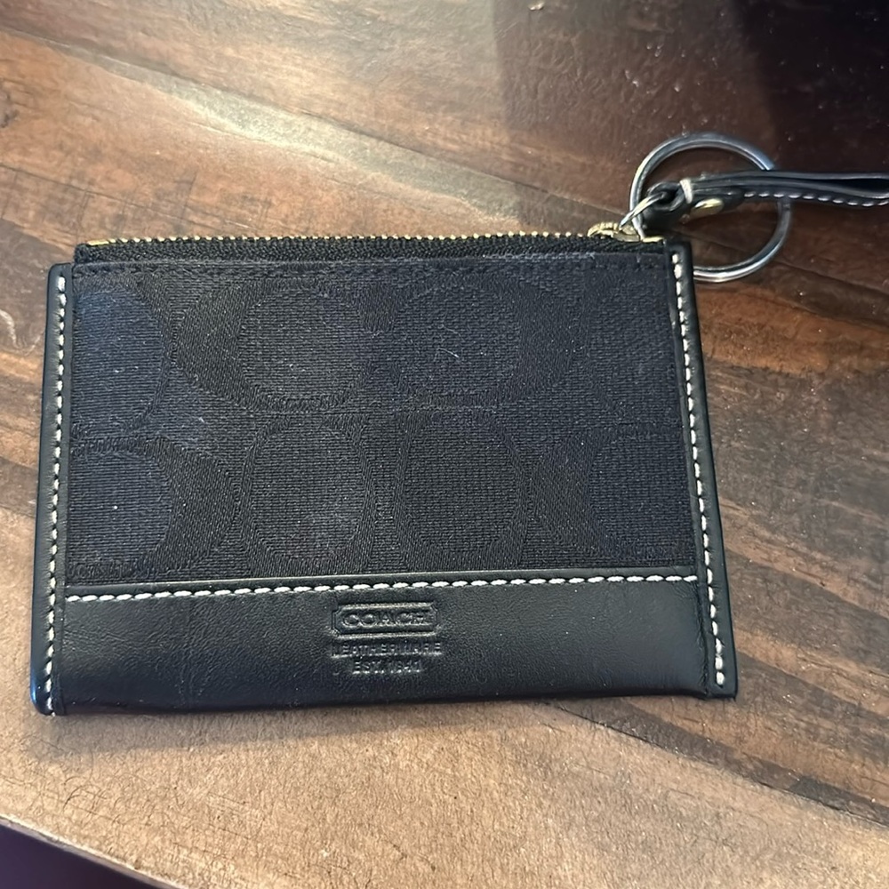 Coach mini card holder